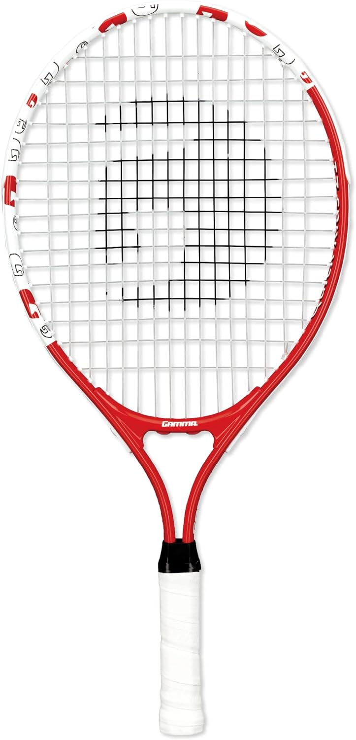 Gamma Sports Junior Tennis Racquet: Quick Kids 19 Inch Tennis Racket - Prestrung Youth Tennis Racquets for Boys and Girls - 93 Inch Head Size