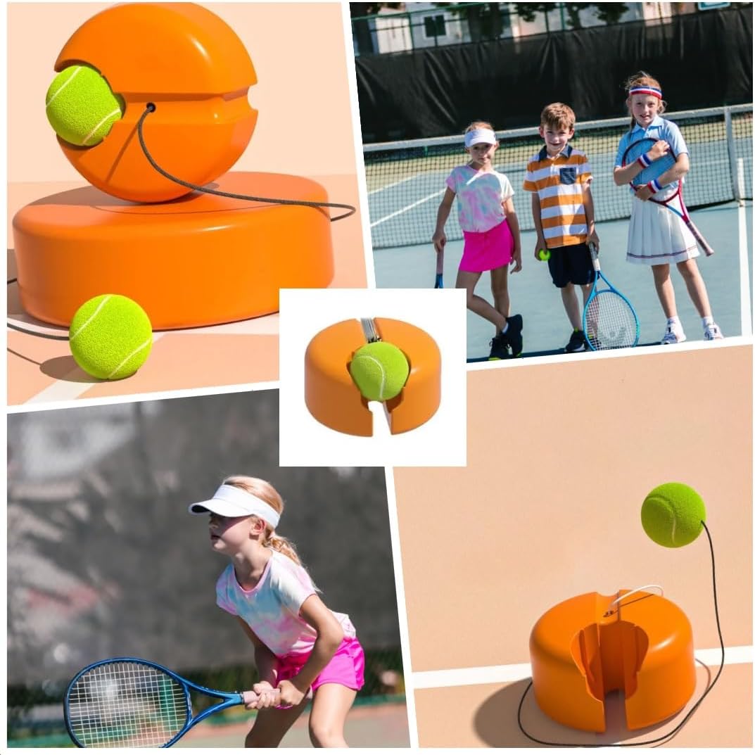 Good Mimi Solo Tennis Trainer Rebound Ball with String Set with Two Rackets and Portable Case. Self Serve Trainer. Tennis Practice for Kids.Tenis Equipment Accessories.Pickelball.Training. Rebounder