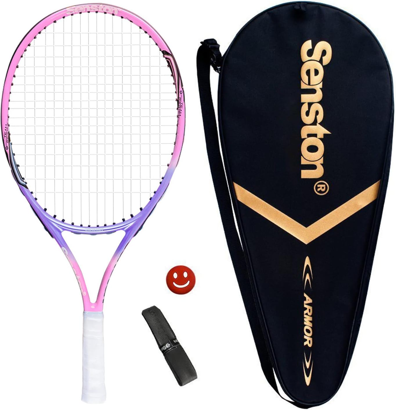 Senston 19 23 25 Kids Junior Tennis Racquet for Kids Children Boys Girls Tennis Rackets with Racket Cover