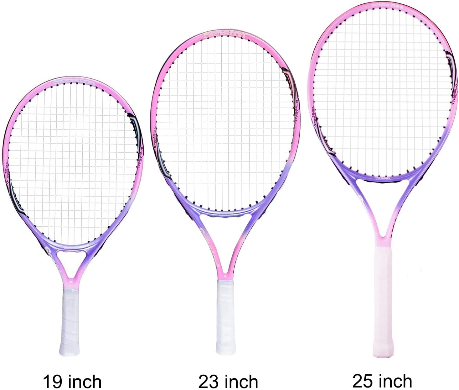 Senston 19 23 25 Kids Junior Tennis Racquet for Kids Children Boys Girls Tennis Rackets with Racket Cover