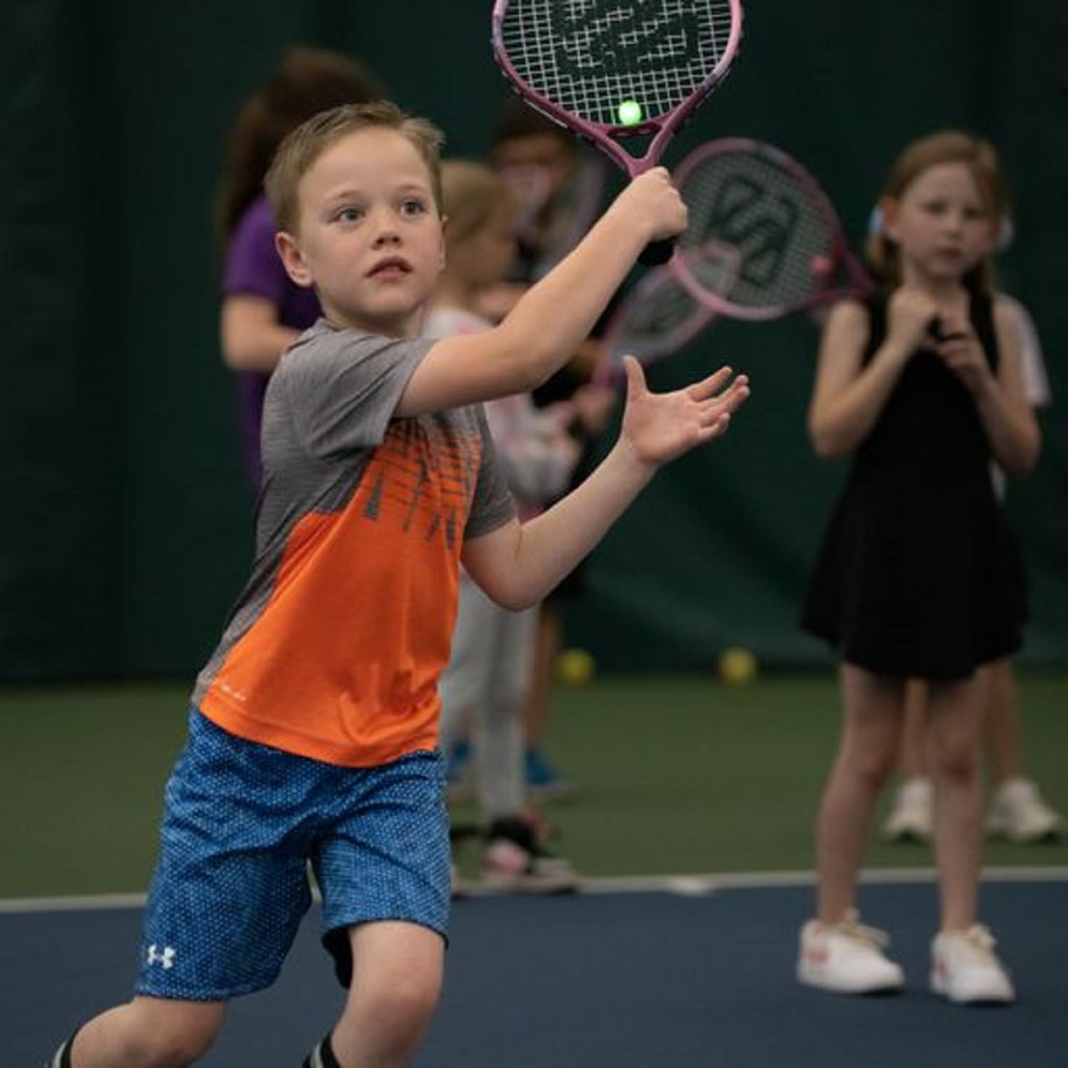 Shiny Shots Junior Tennis Racket Light Up Your Game Comes with Free 3 Pack Shiny Shots Shock Absorbers; The Shock Absorber That Lights Up!