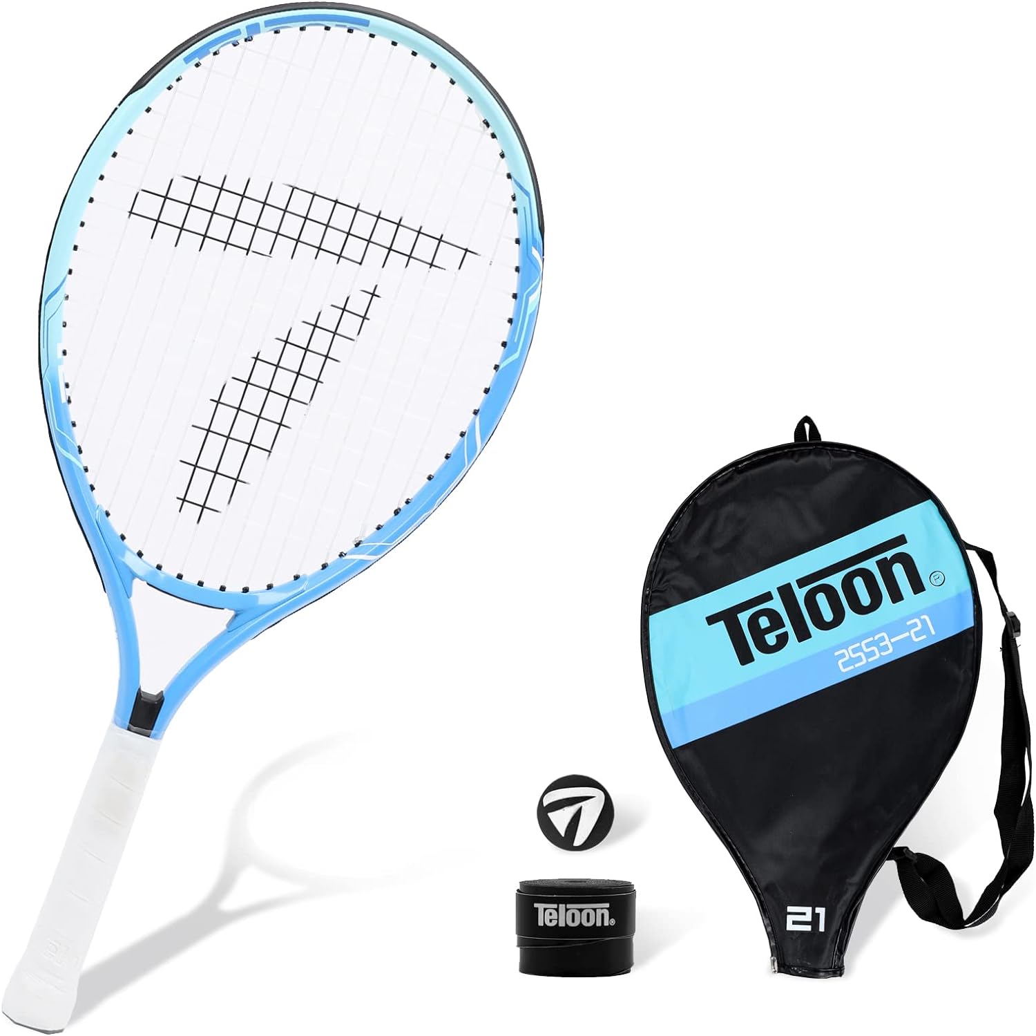 Teloon Kids Tennis Racket, 19-25 Inch Youth Tennis Racquet with Cover, Junior Tennis Racquet for Kids Children Boys Girls Age 3-12.