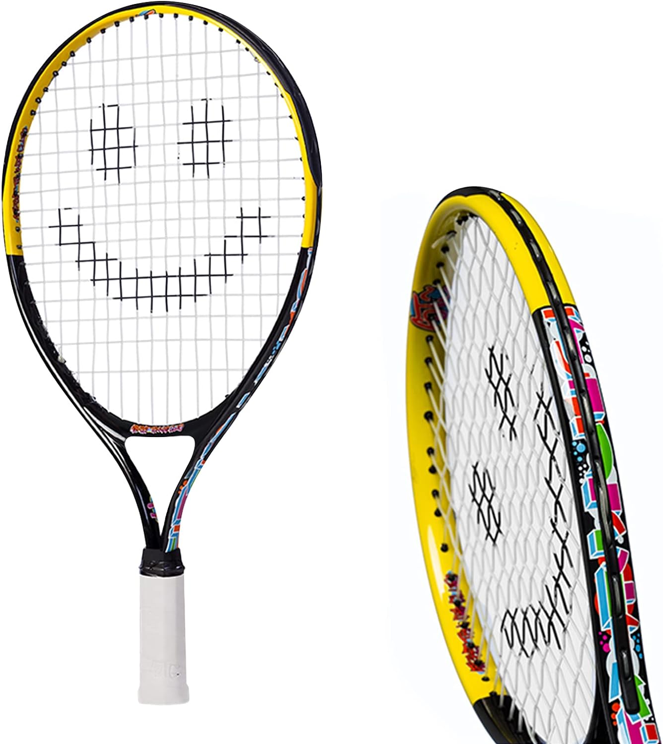 Tennis Racket for Kids by Street Tennis Club. Proper Equipment Helps You Learn Faster and Play Better!