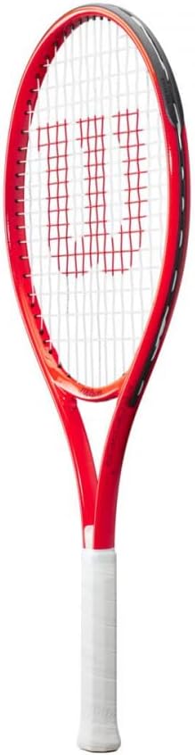 Wilson Roger Federer Pre-Strung Junior Tennis Racquet (Red/White) Bundled with a 3 Pack of Kids Training Tennis Balls