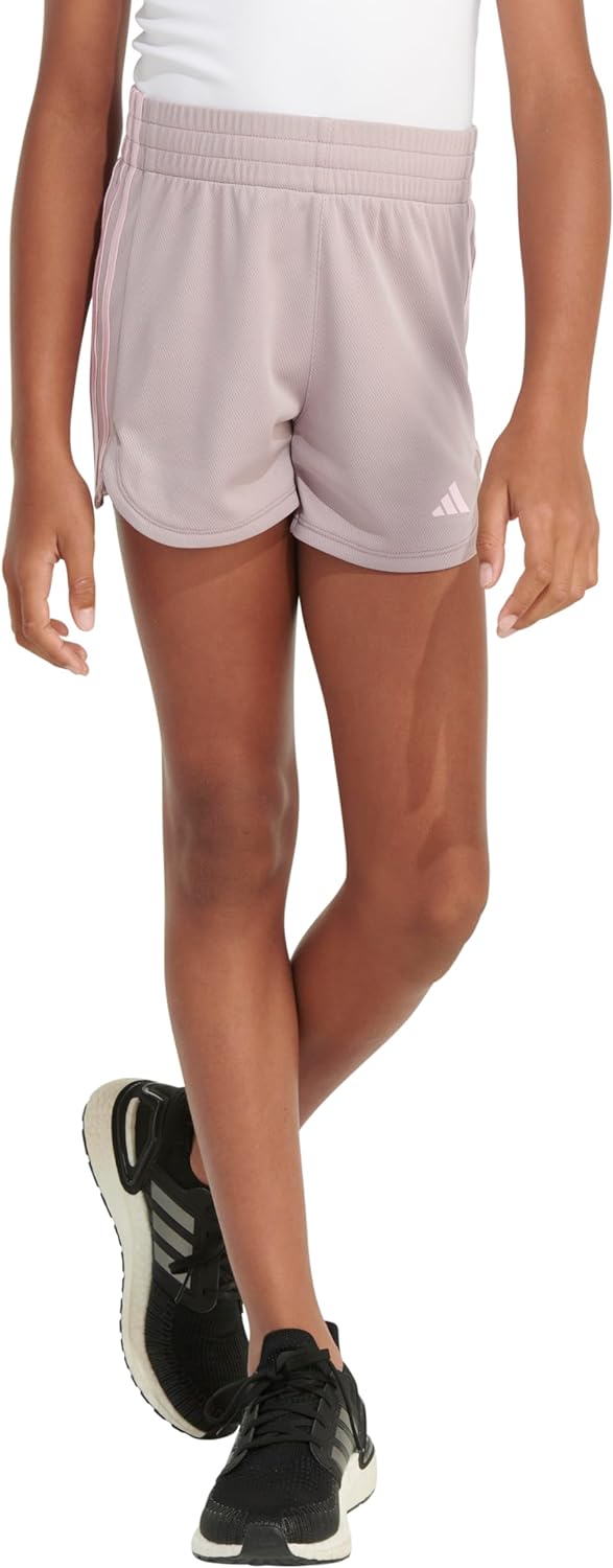 adidas Girls 3 Stripe Pacer Mesh Short