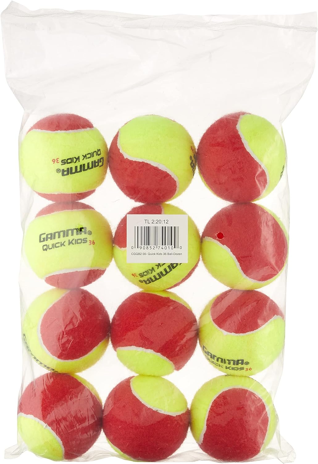 GAMMA Beginner Child or Adult Training (Transition) Practice Tennis Balls: Orange 60 or Green 78 Dot (25%-50% Slower Ball Speed) - 12, 36, 48, 60 Pack Sizes