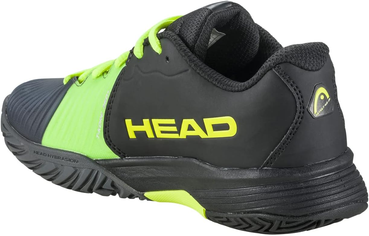 HEAD Unisex-Child Juniors Revolt Pro 3.5 Tennis Court Shoes for Kids-Raven/Capri, 5