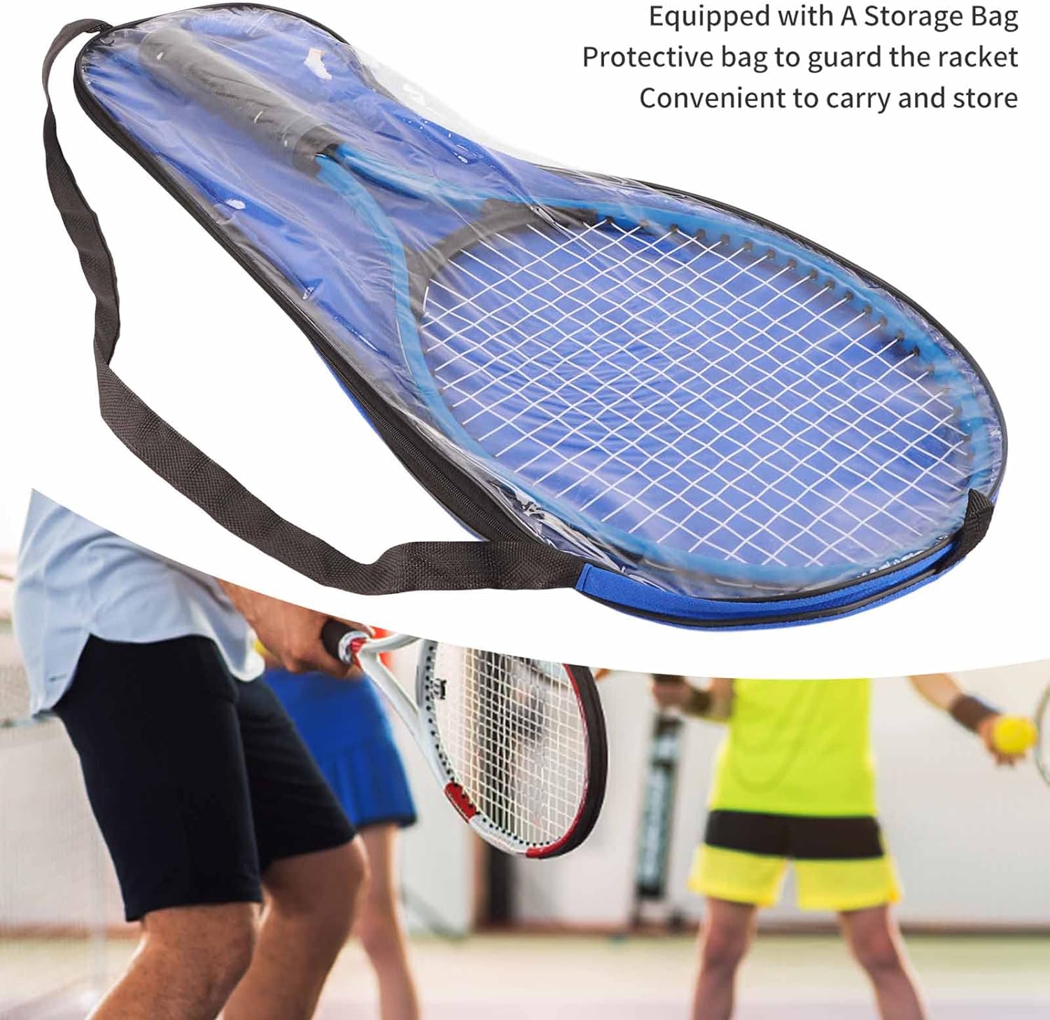 Kadimendium Child Tennis Racquet Professional Reduce Resistance Nylon Wire Kids Tennis Racket for Beginners for 3 to 5 Years Old