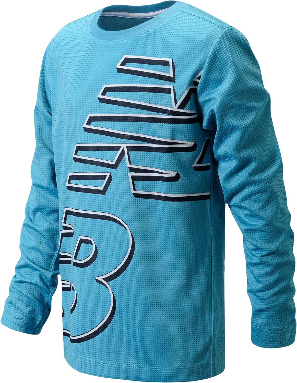 New Balance Boys T-Shirt - Thermal Waffle Knit Long Sleeve Shirt (Size: 4-20)