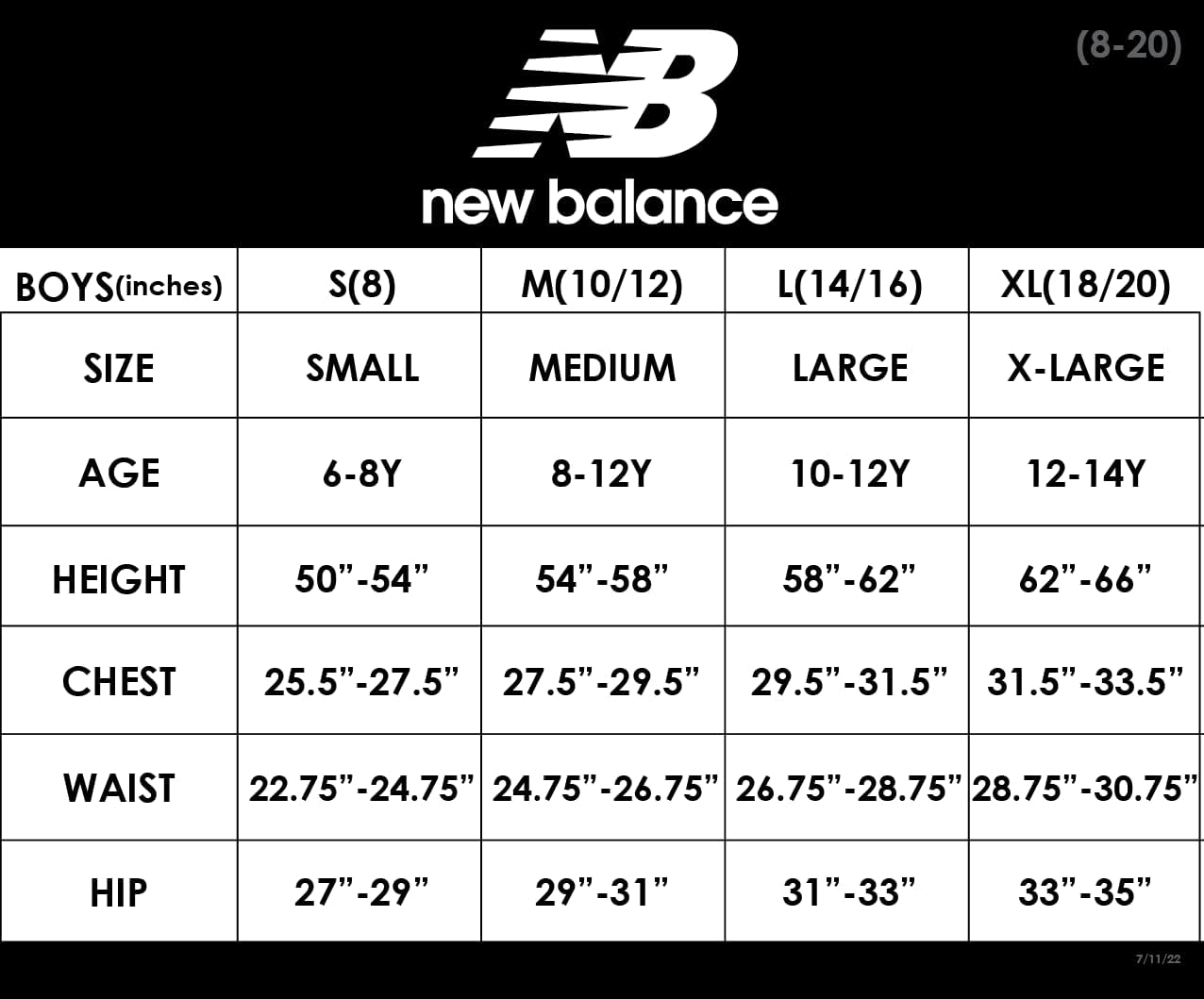 New Balance Boys T-Shirt - Thermal Waffle Knit Long Sleeve Shirt (Size: 4-20)