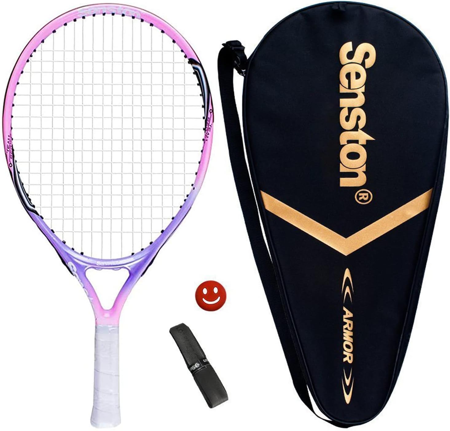 Senston 19 23 25 Kids Junior Tennis Racquet for Kids Children Boys Girls Tennis Rackets with Racket Cover