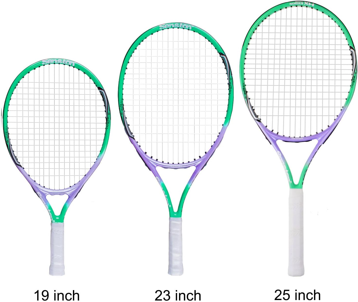 Senston 19 23 25 Kids Junior Tennis Racquet for Kids Children Boys Girls Tennis Rackets with Racket Cover