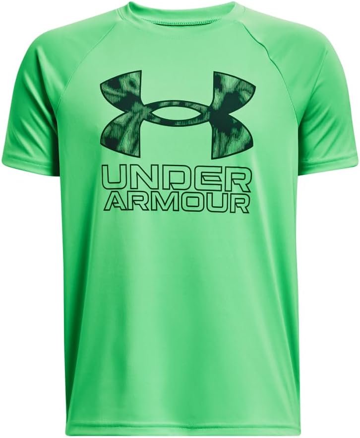 Under Armour Boys Tech Hybrid Printed Fill Short-Sleeve T-Shirt