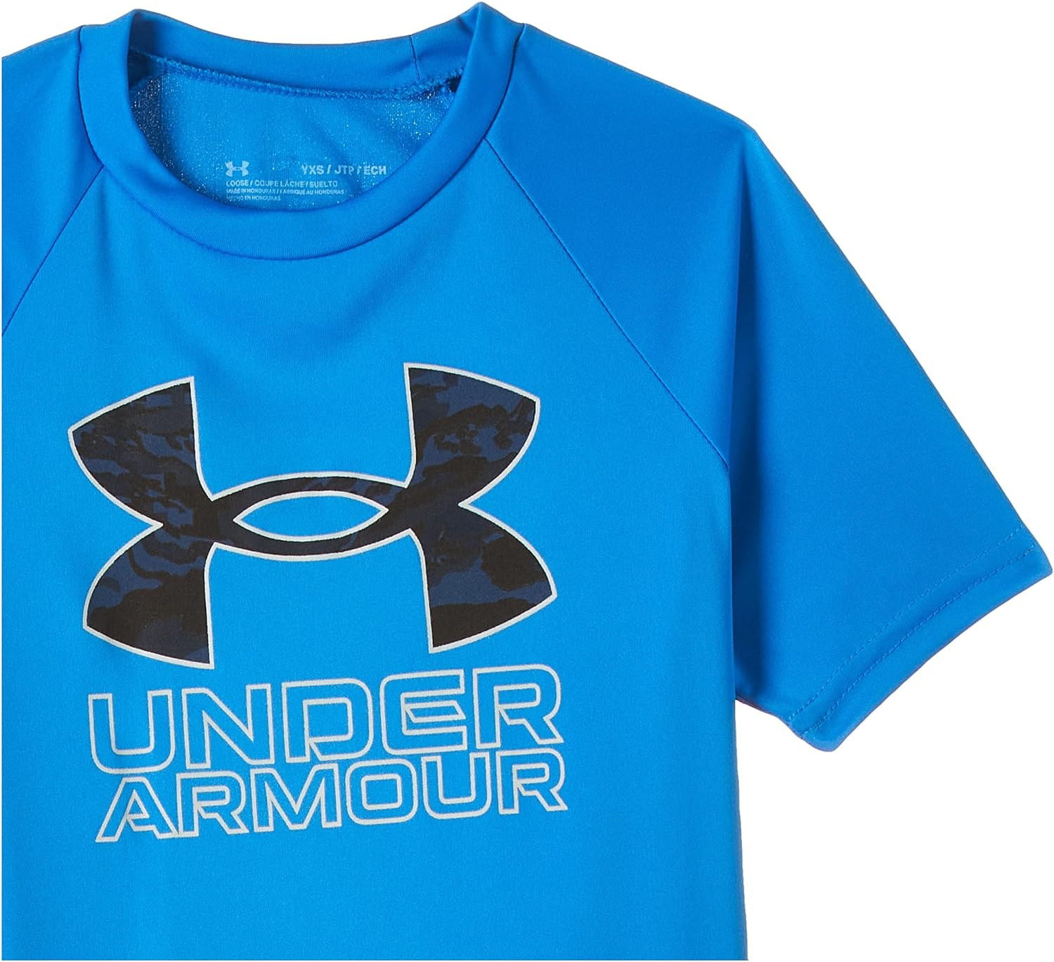 Under Armour Boys Tech Hybrid Printed Fill Short-Sleeve T-Shirt