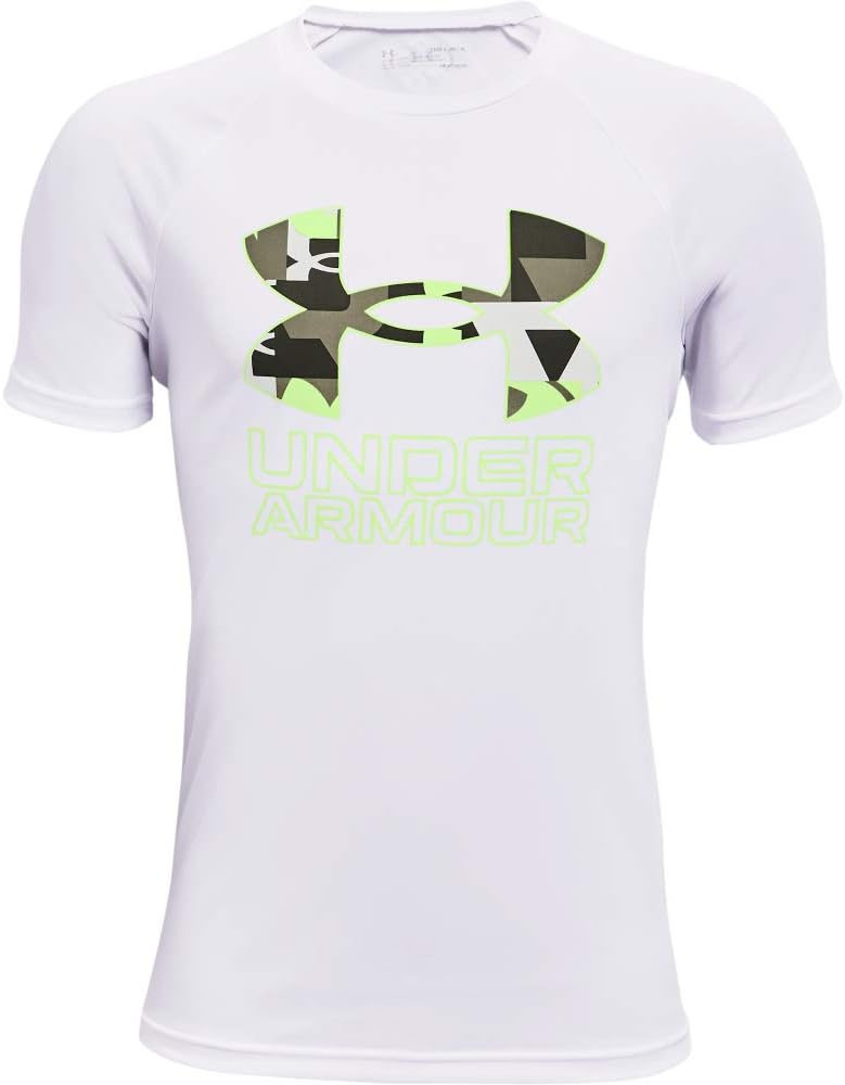 Under Armour Boys Tech Hybrid Printed Fill Short-Sleeve T-Shirt