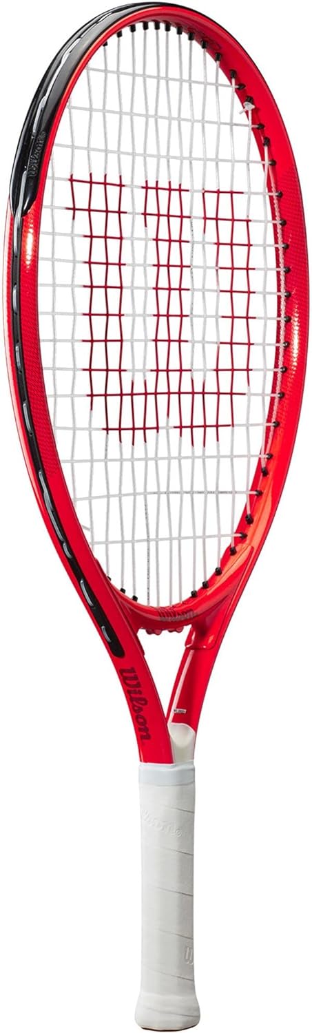 Wilson Roger Federer Junior Tennis Racquet Bundled with a Kids Tennis Bag or Backpack and a Can of Yellow Tennis Balls