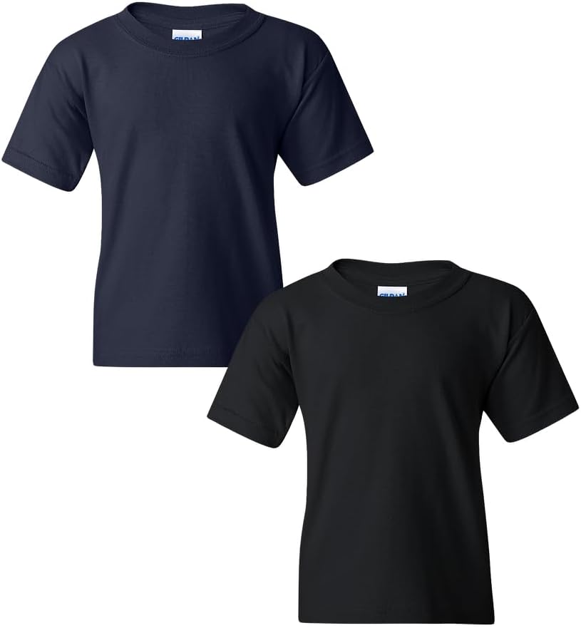 Gildan Youth Heavy Cotton T-Shirt, Style G5000B, 2-Pack