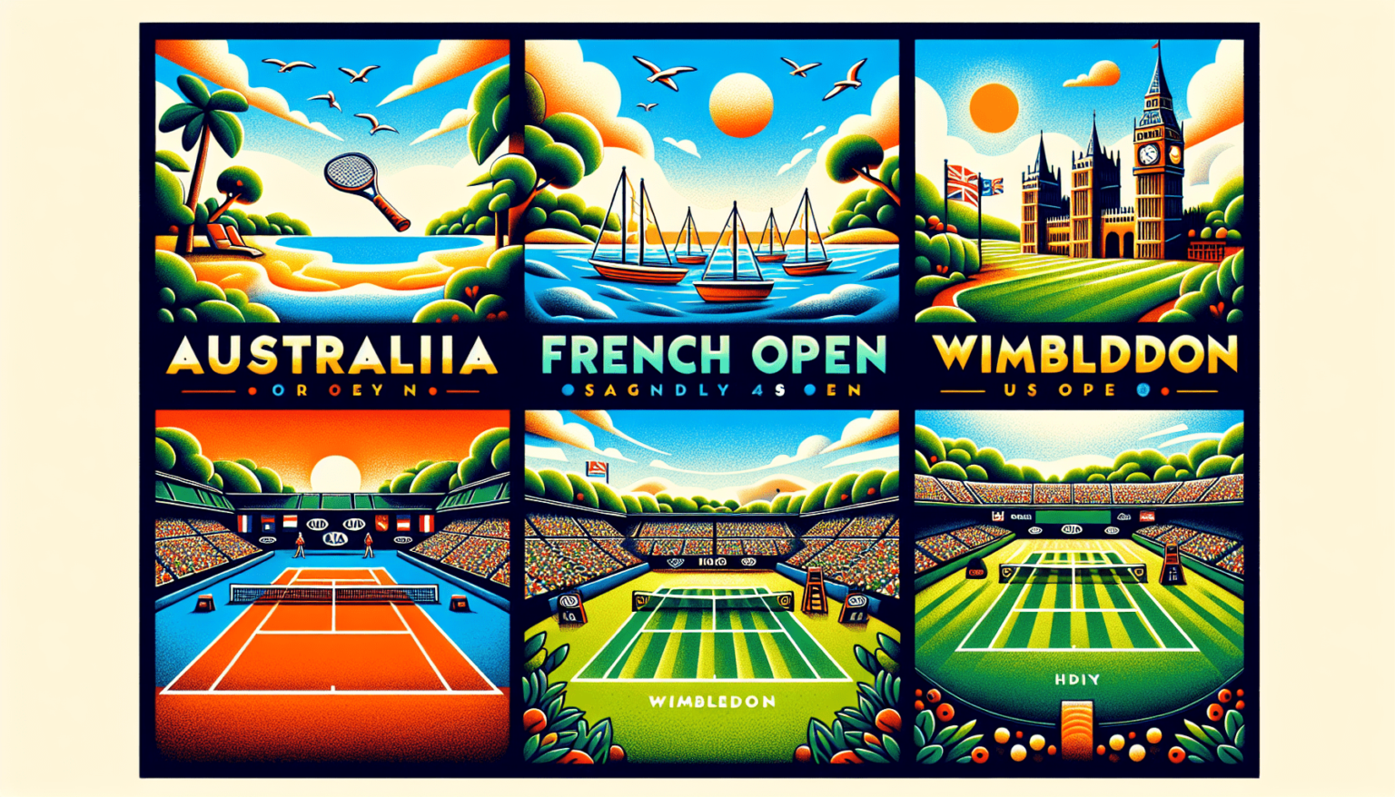 What Are The Grand Slams In Order? - KIDS TENNIS MATCH