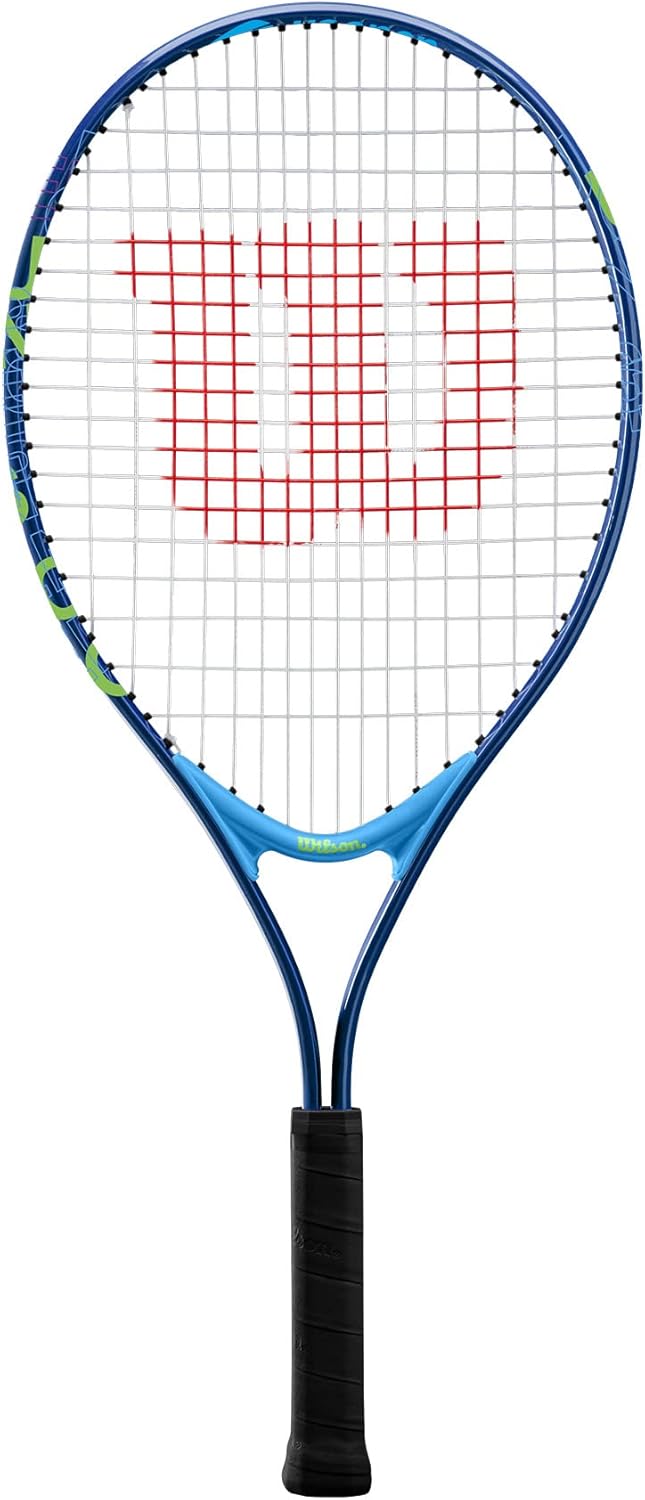 Wilson US Open Jr Tennis Racket, for Kids, Aluminium, Blue/Green, 21