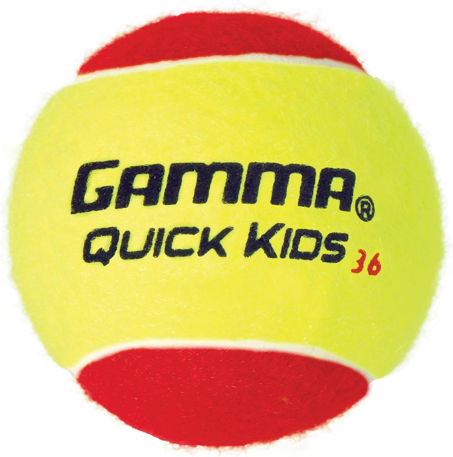 GAMMA Quick Kids 36, 60,  78 Training Tennis Balls for Kids  Beginners, Low-Compression Core Reduces Speed  Bounce, Great for Tennis Practice, USTA  ITF Approved for Use in 10  Under Tournaments