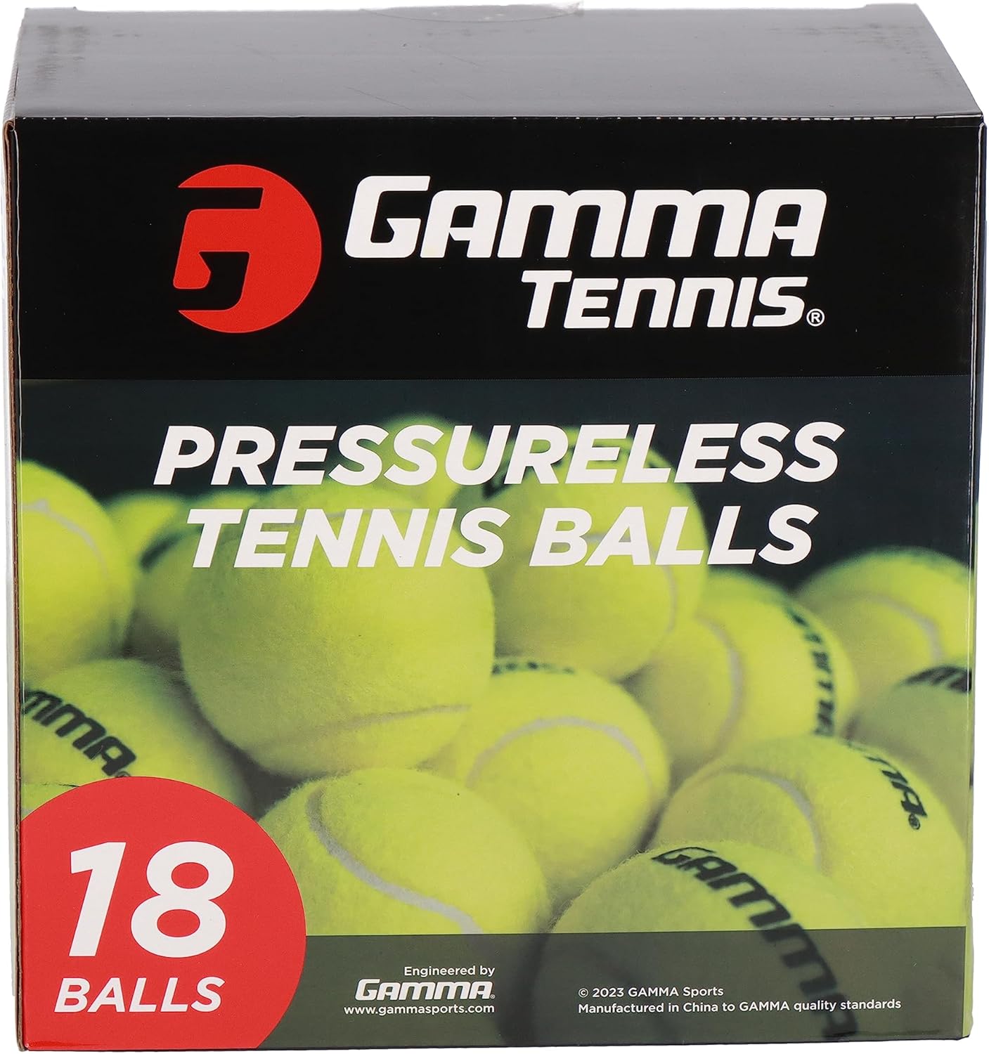 GAMMA Sports Pressureless Tennis Balls Box, Bulk Tennis Balls, Premium Tennis Accessories, 18, 36, 48, 75 Pack Sizes, Tennis Practice, Tennis Training, Pet Toys, Dog Ball, Coach, Indoor  Outdoor Play