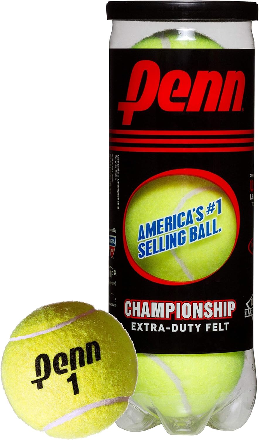 Penn Championship Tennis Balls - Extra Duty Felt Pressurized Tennis Balls