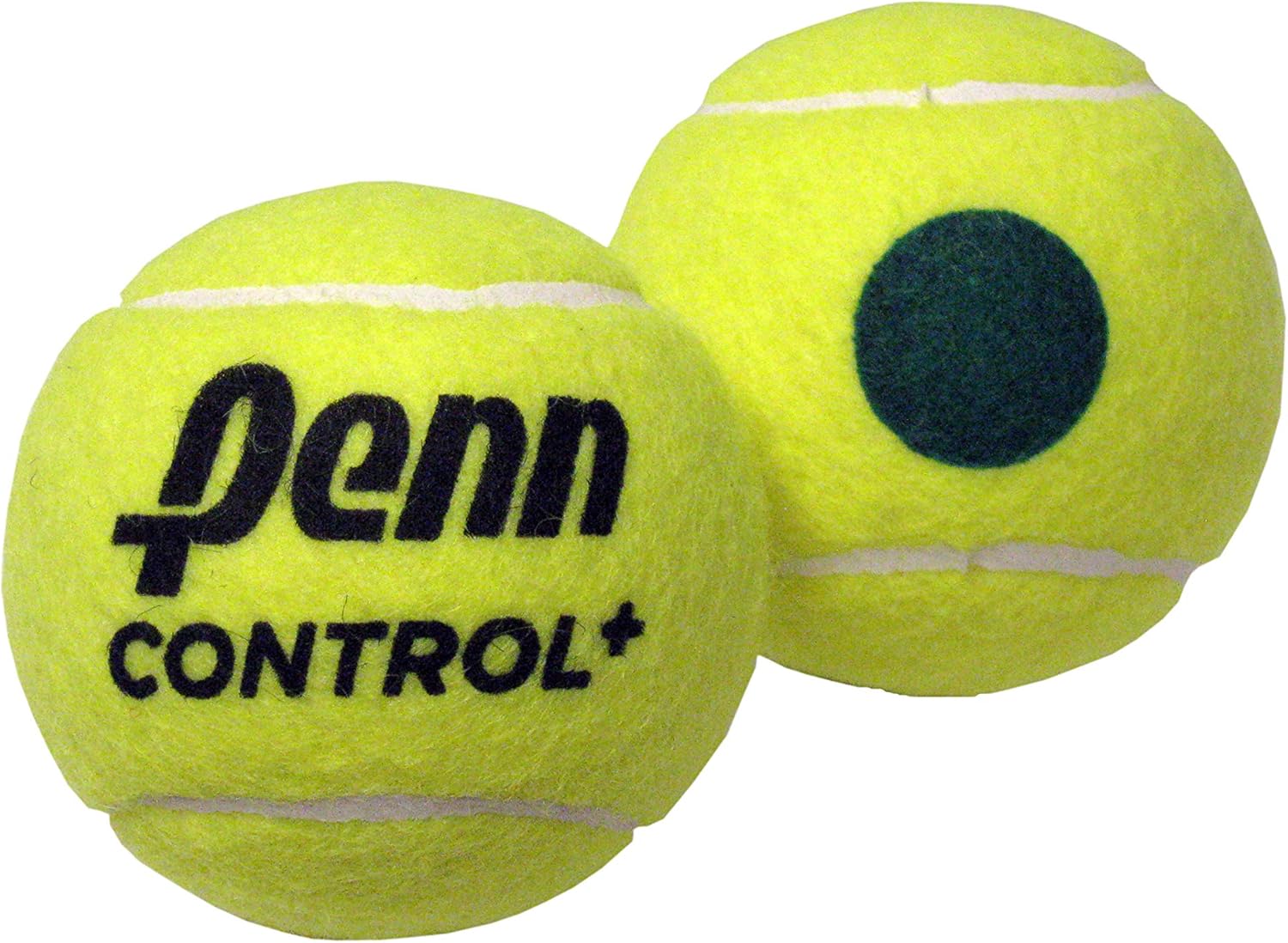 Penn Control Plus Tennis Balls - Youth Felt Green Dot Tennis Balls for Beginners