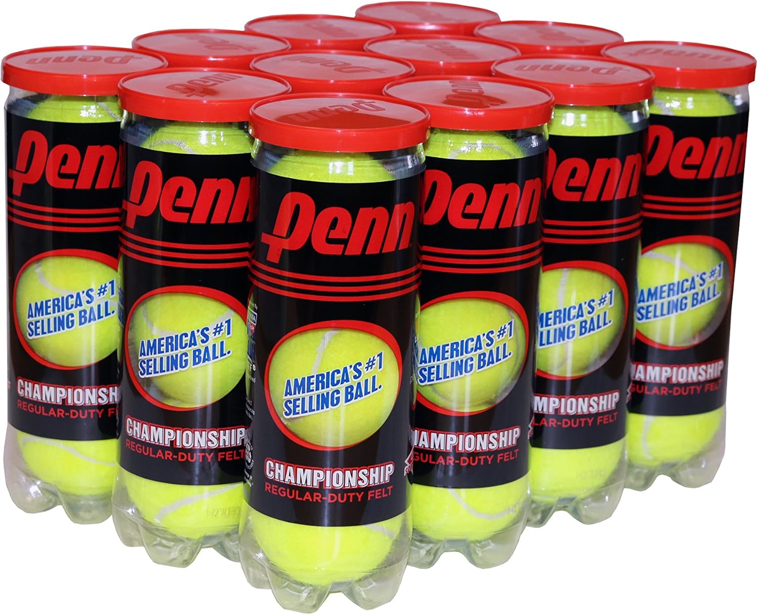 Penn Championship Tennis Balls - Regular Duty Felt Pressurized Tennis Balls