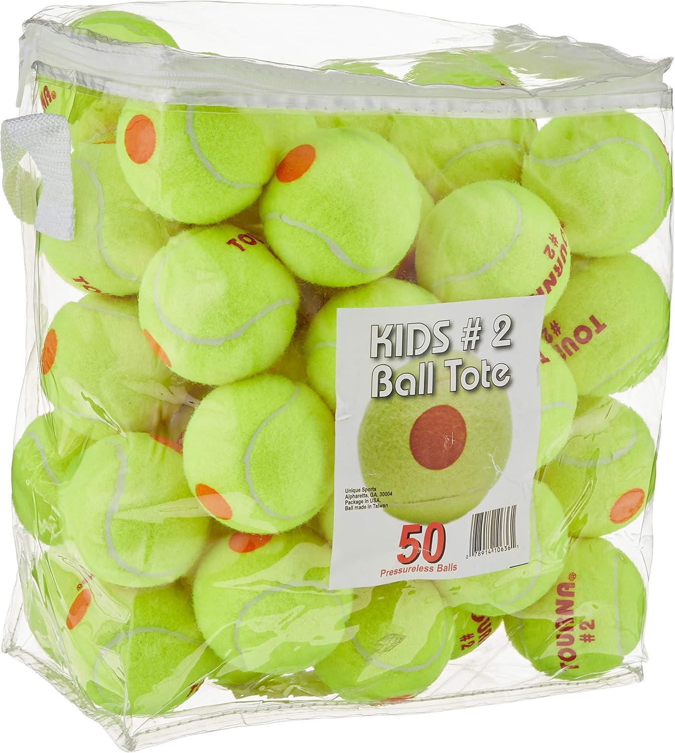 Tourna Orange Dot Low Compression Transition Tennis Balls