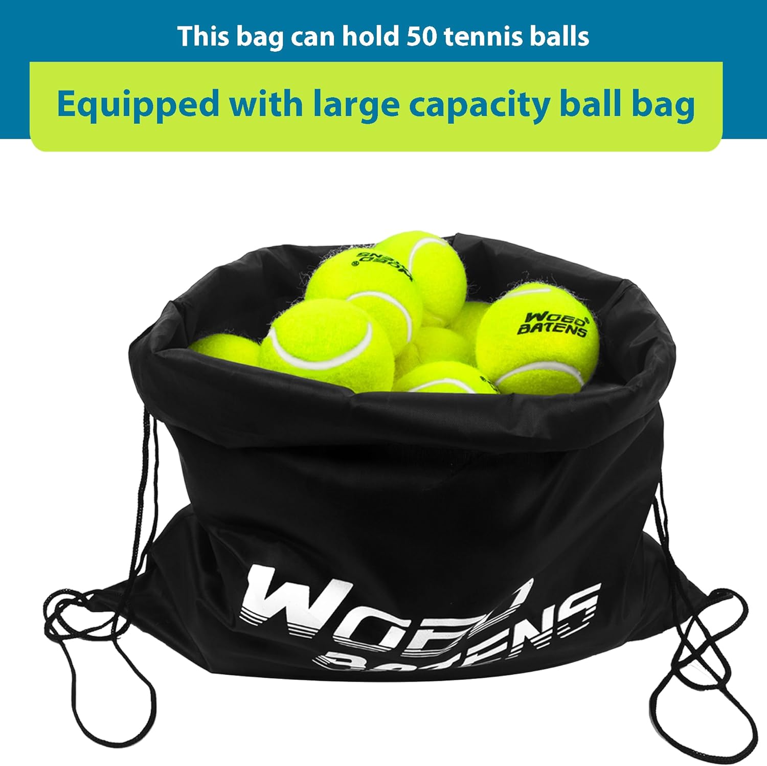 24 48 Packs Tennis Ball Premium Tennis Balls for Training, Tennis Balls for Dogs Include Carrying Bag(Yellow, Durable High Elastic)