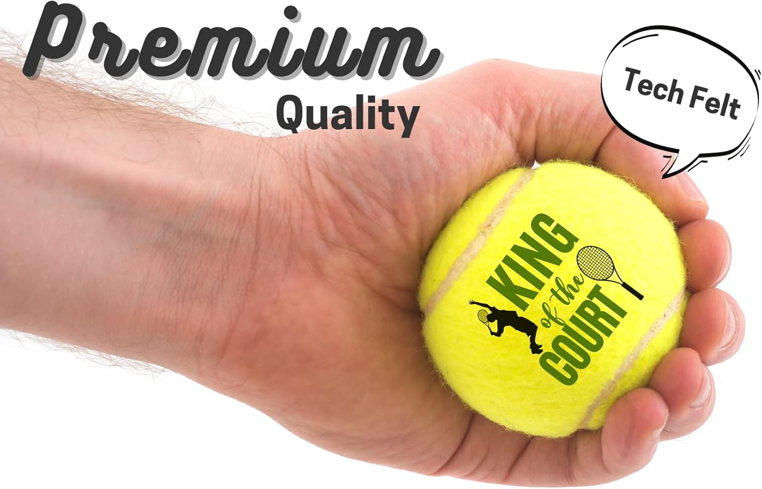 Tennis Gifts, Set of 3 Unique Tennis Balls with Gift Package, Perfect for Tennis Teammate, Partners - Men/Boys