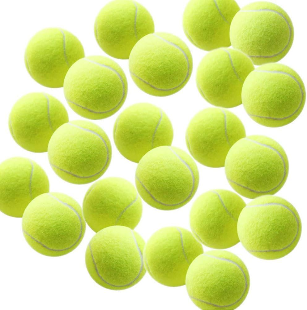 Tennis Balls, 12/18/24/36 Pack Tennis Balls Standard Size Tennis Training Balls for Adults Kids Lessons Practice or Playing with Pet