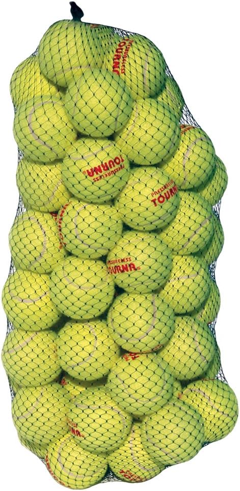 Tourna Pressureless Tennis Ball 60 Count (Pack of 1),Yellow